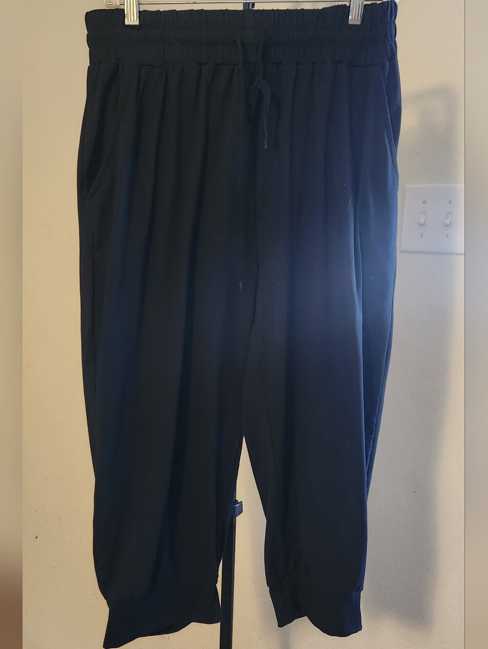 Women's Black Drawstring Jogger Pants
